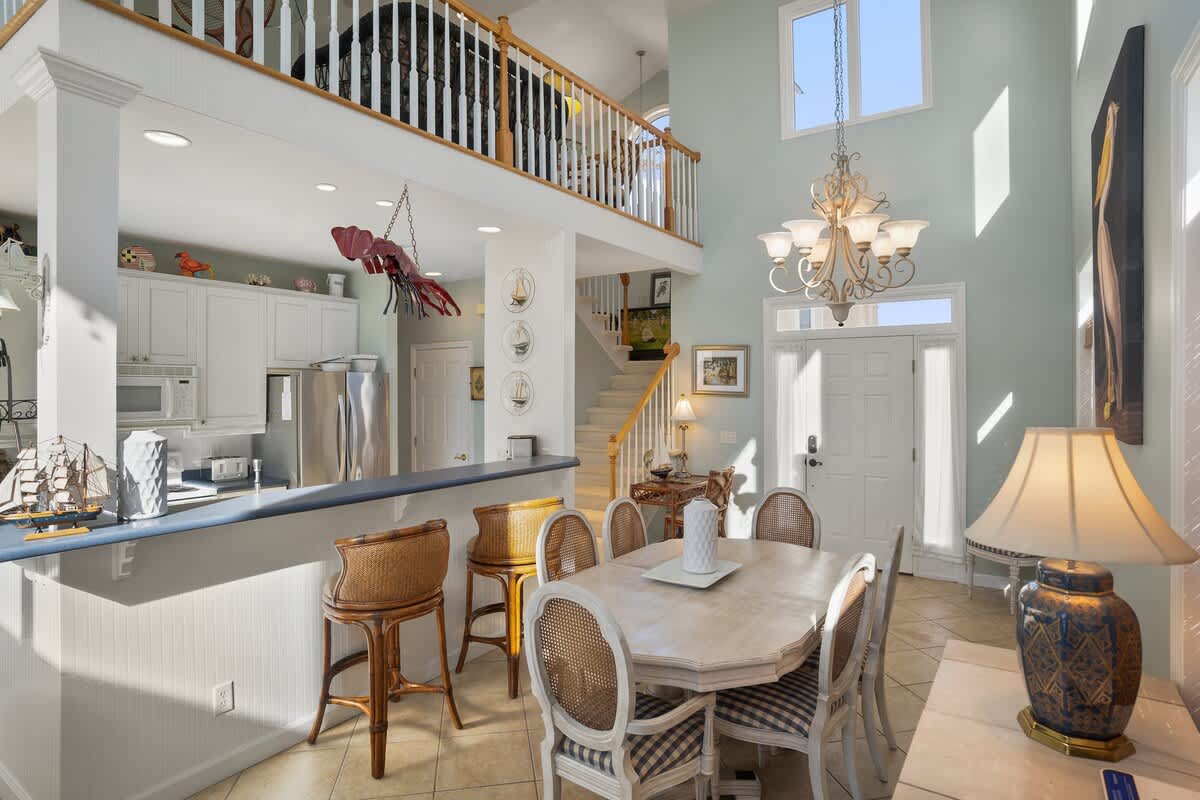 Kitchen and dining area