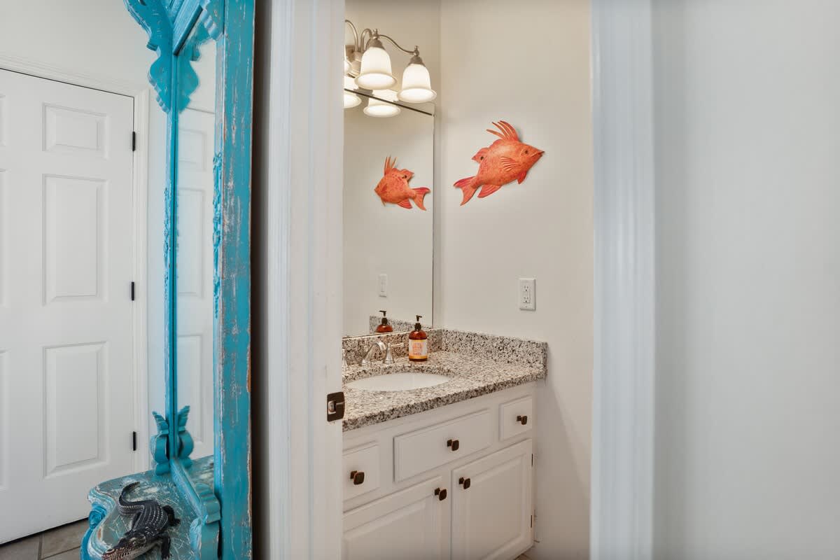 Entryway and half bath