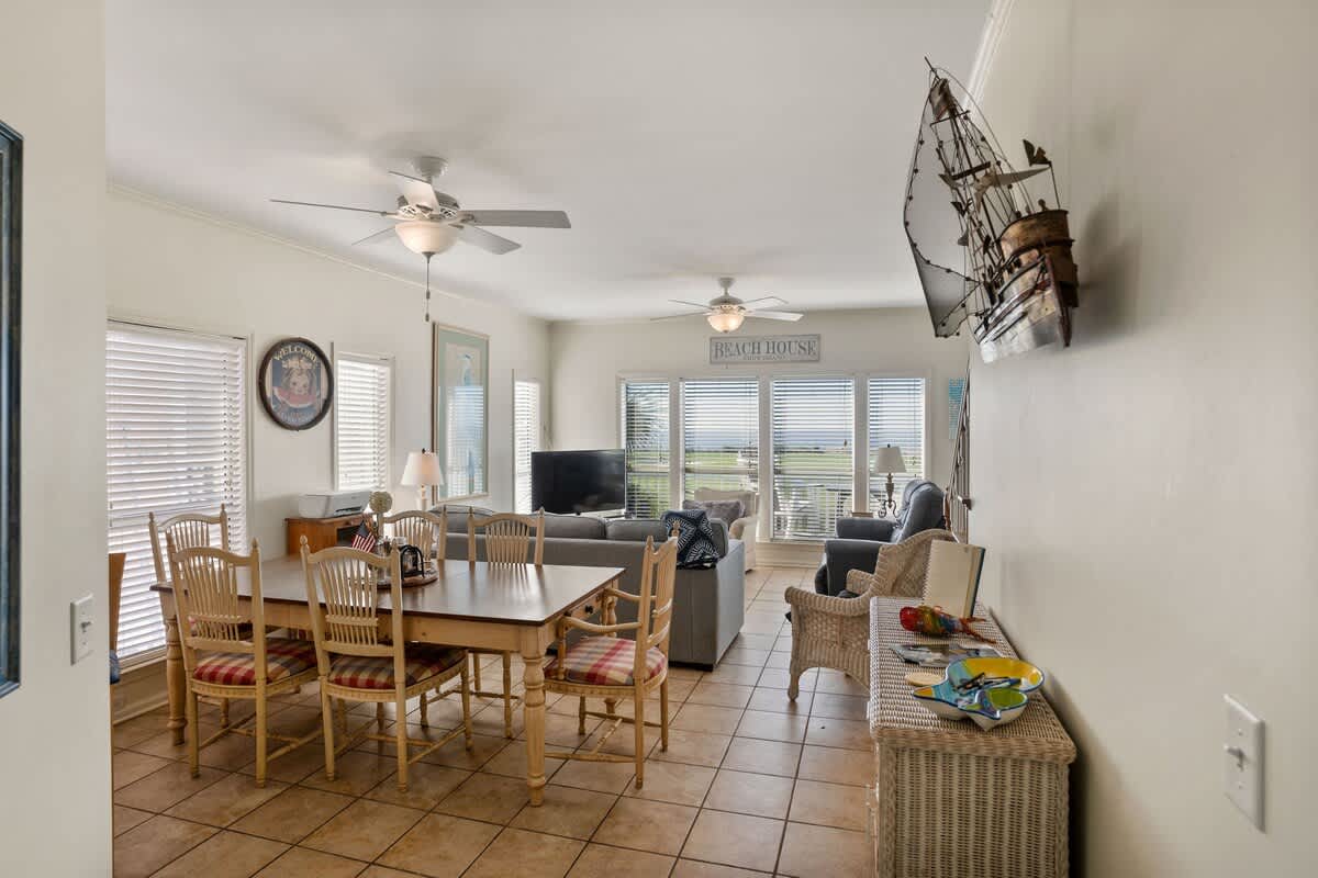 Open concept dining area