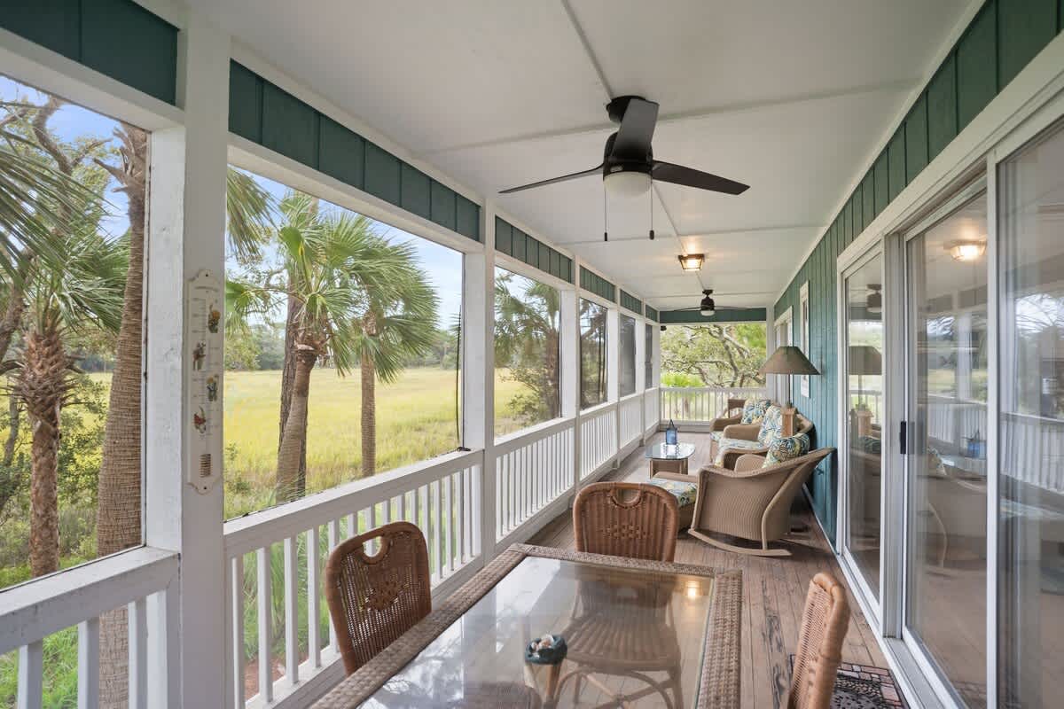 Screened Porch off of Kitchen/Primary Bedroom