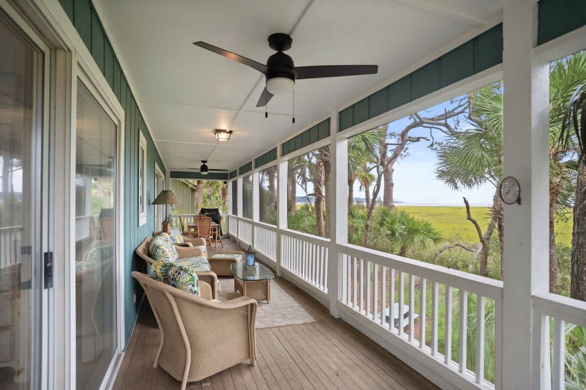Screened Porch off of Kitchen/Primary Bedroom