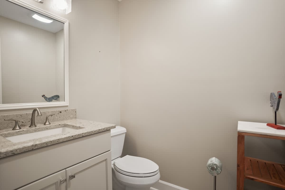 Half Bath off Living Room/Kitchen