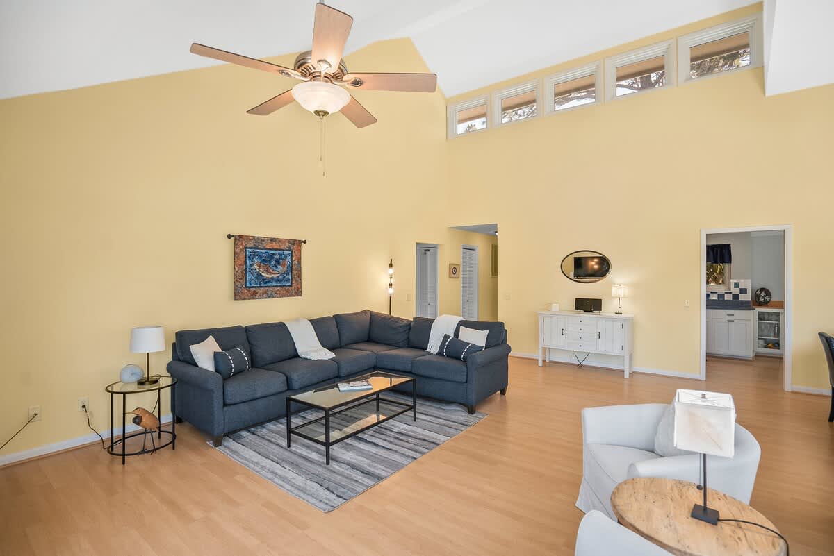 Spacious, open concept living room