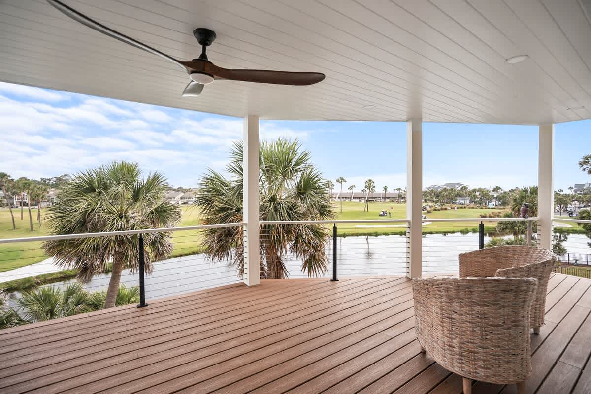 Relaxing porch off primary suite