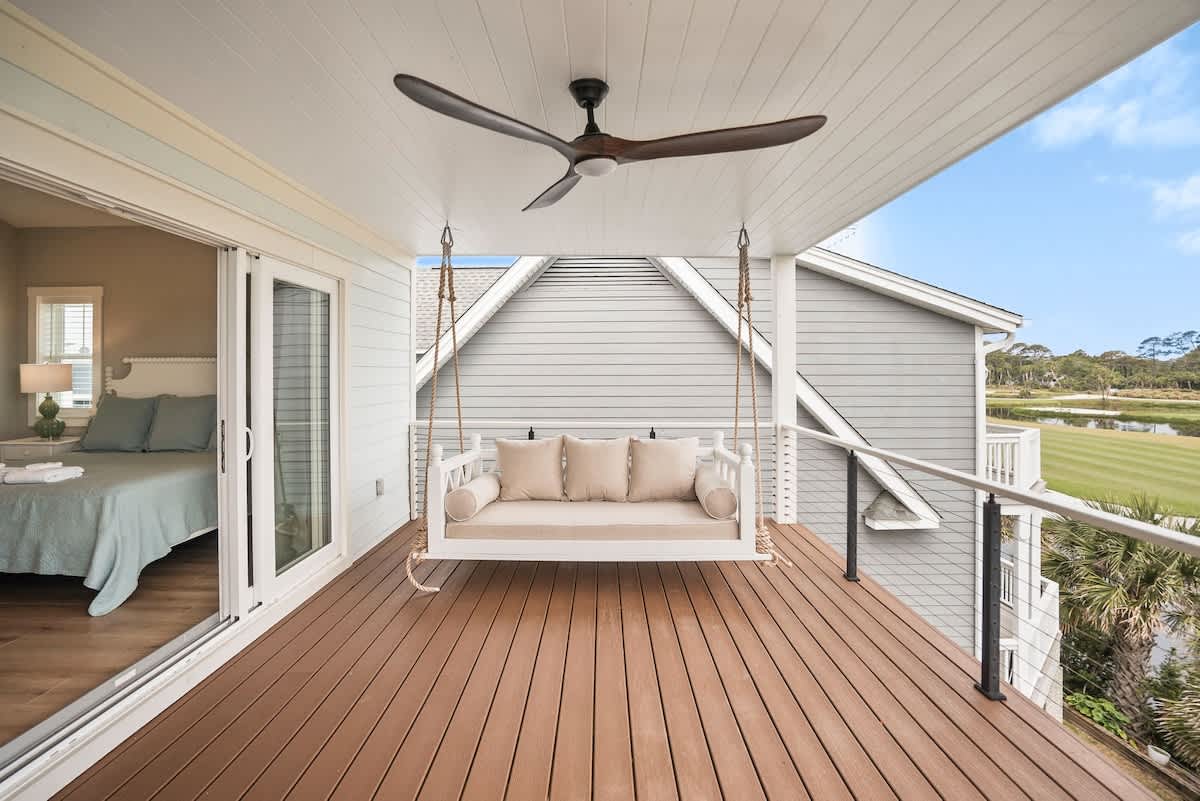 Relaxing porch off primary suite