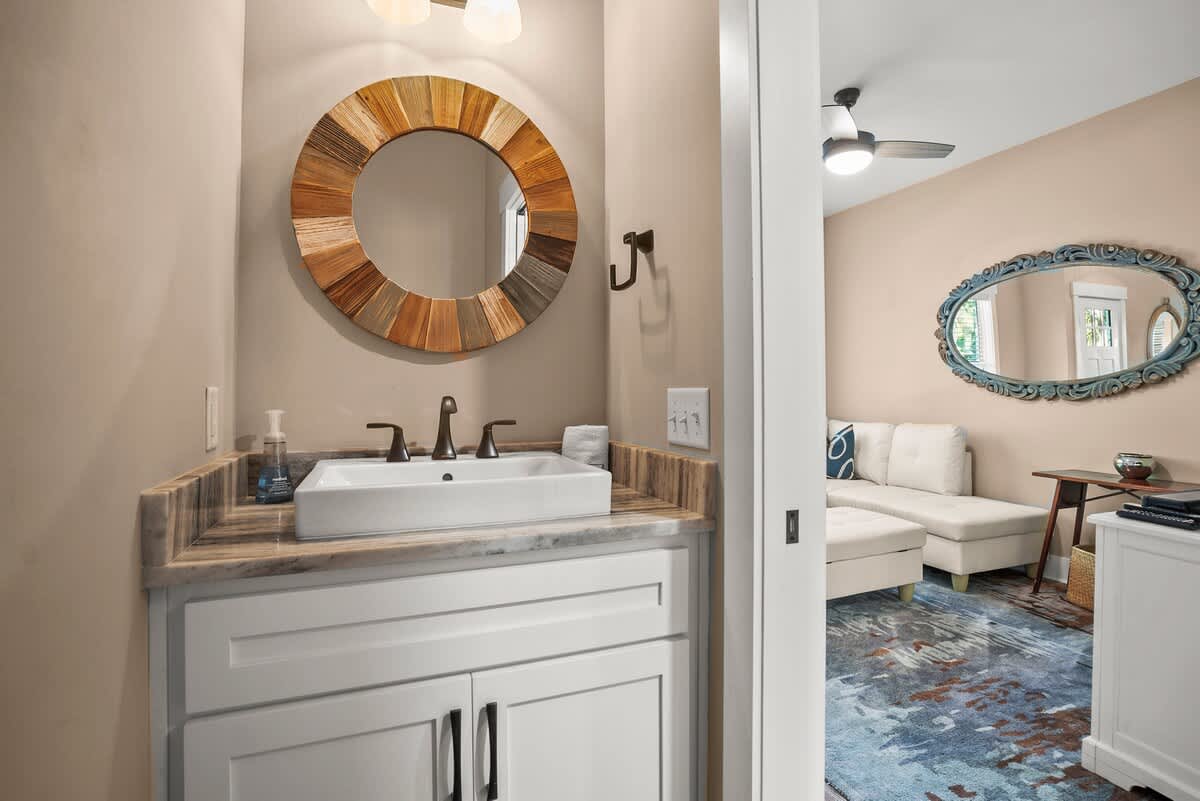 First floor half bath