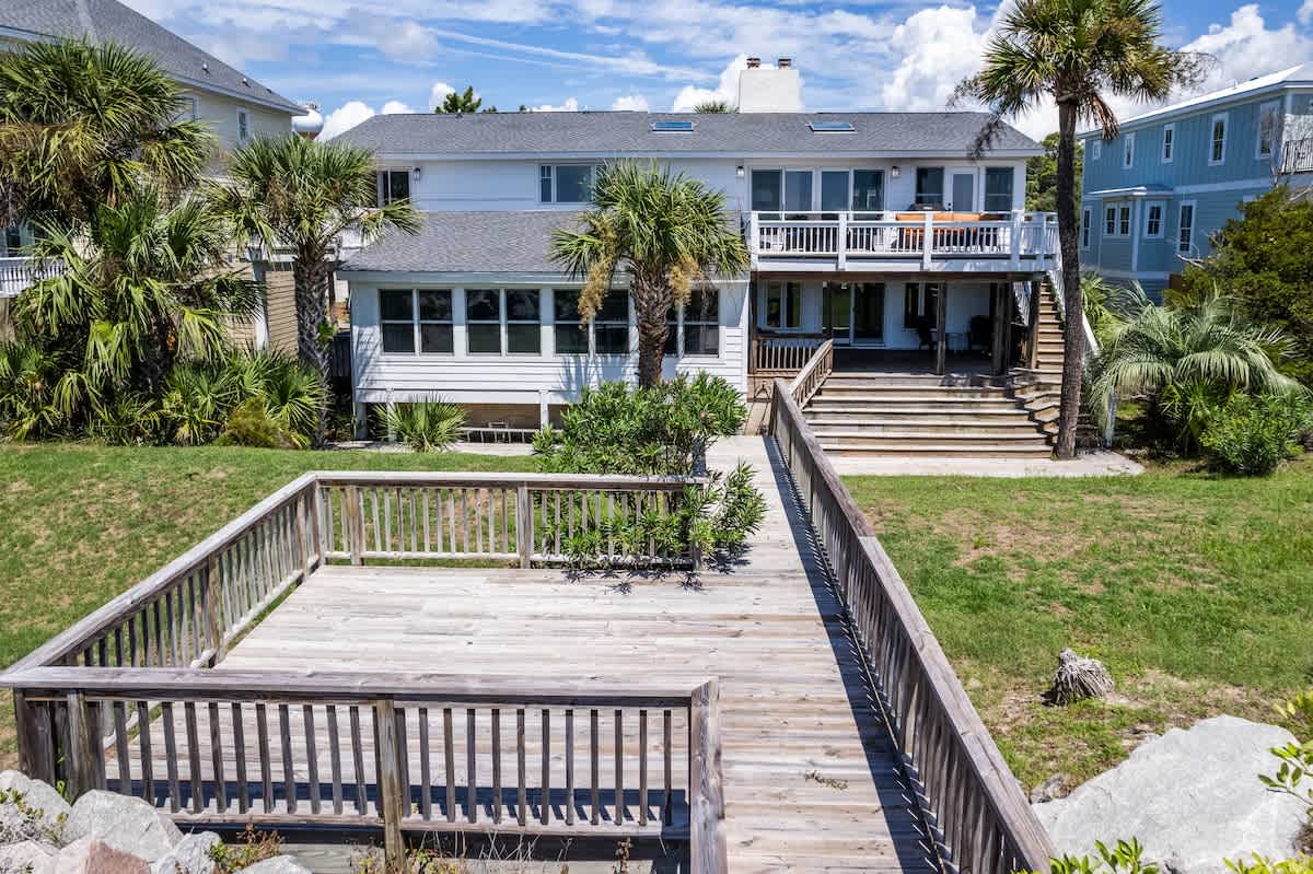 Backyard with Boardwalk