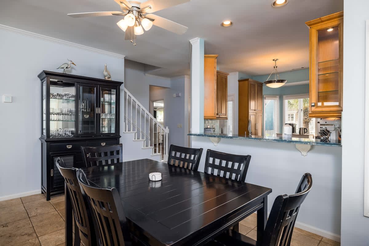 Open concept dining area
