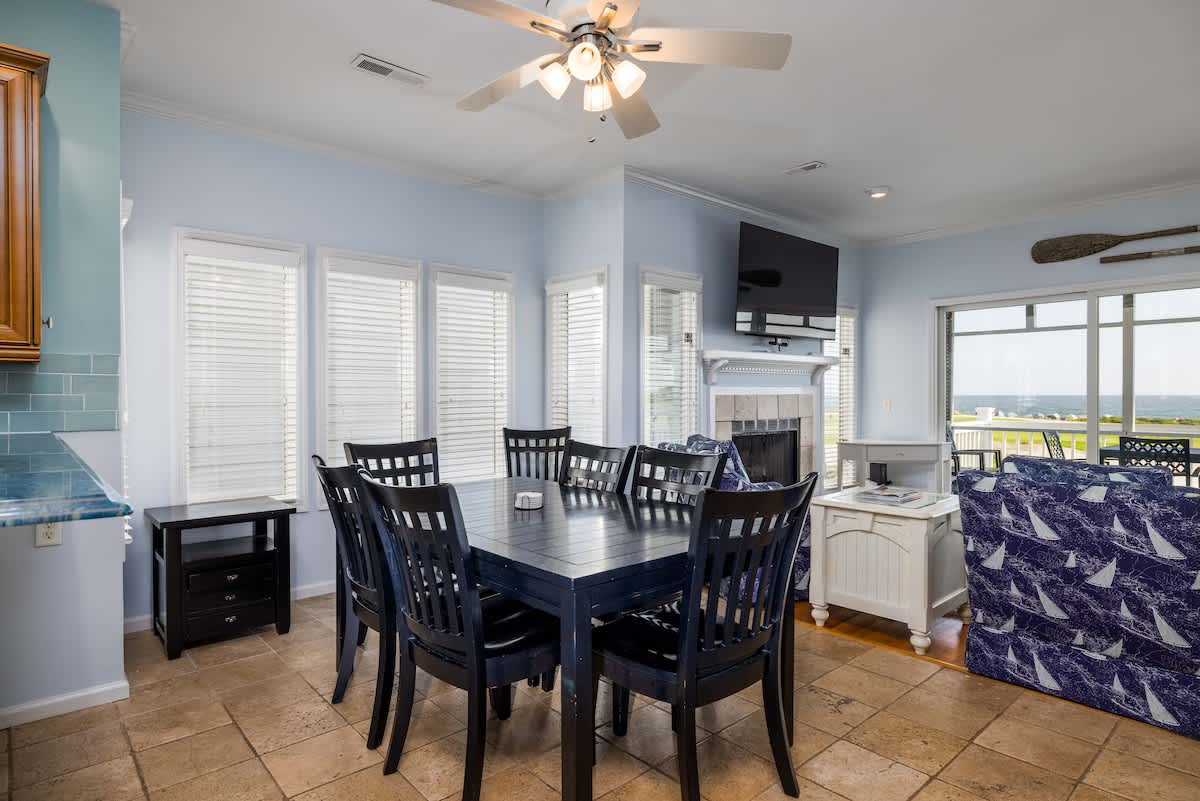 Open concept dining area