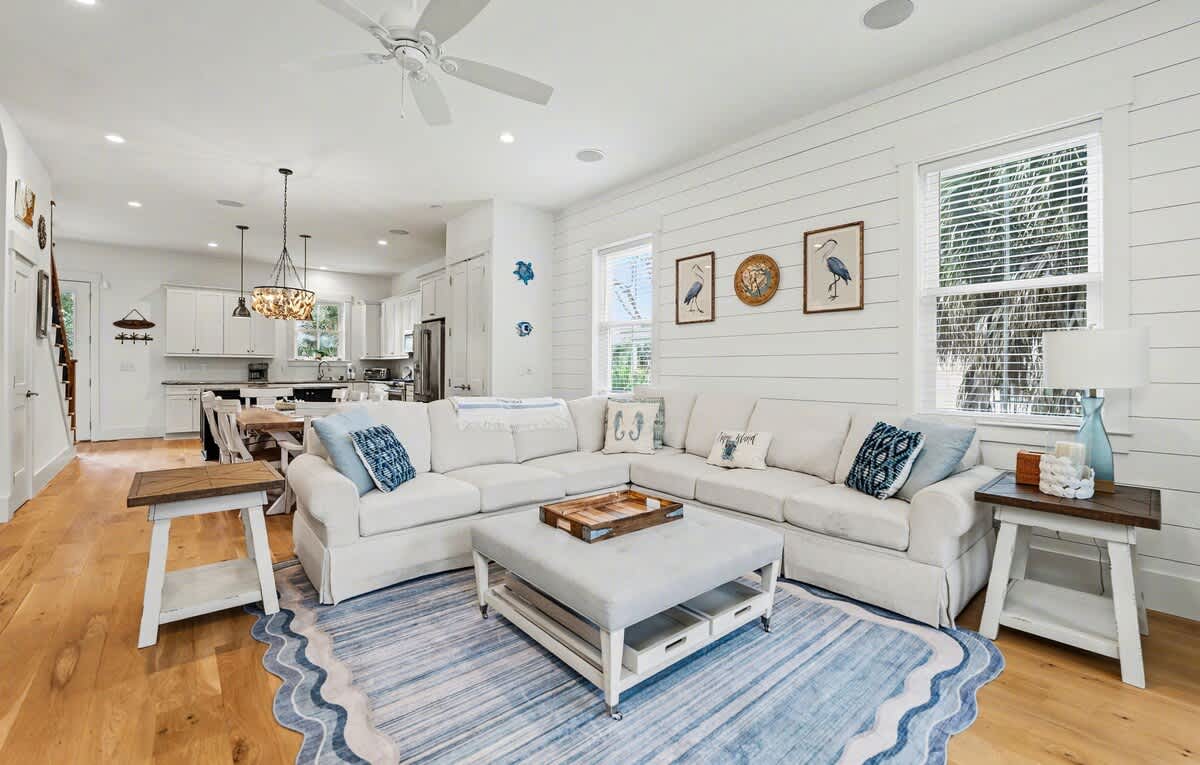 Living Room with Access to Back Deck 