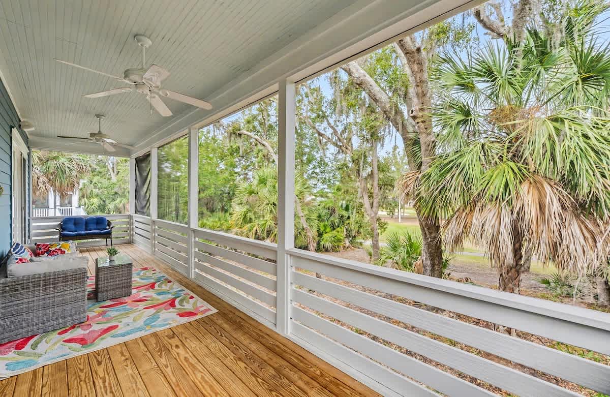 Back Deck off Primary Bedroom and Living Room 