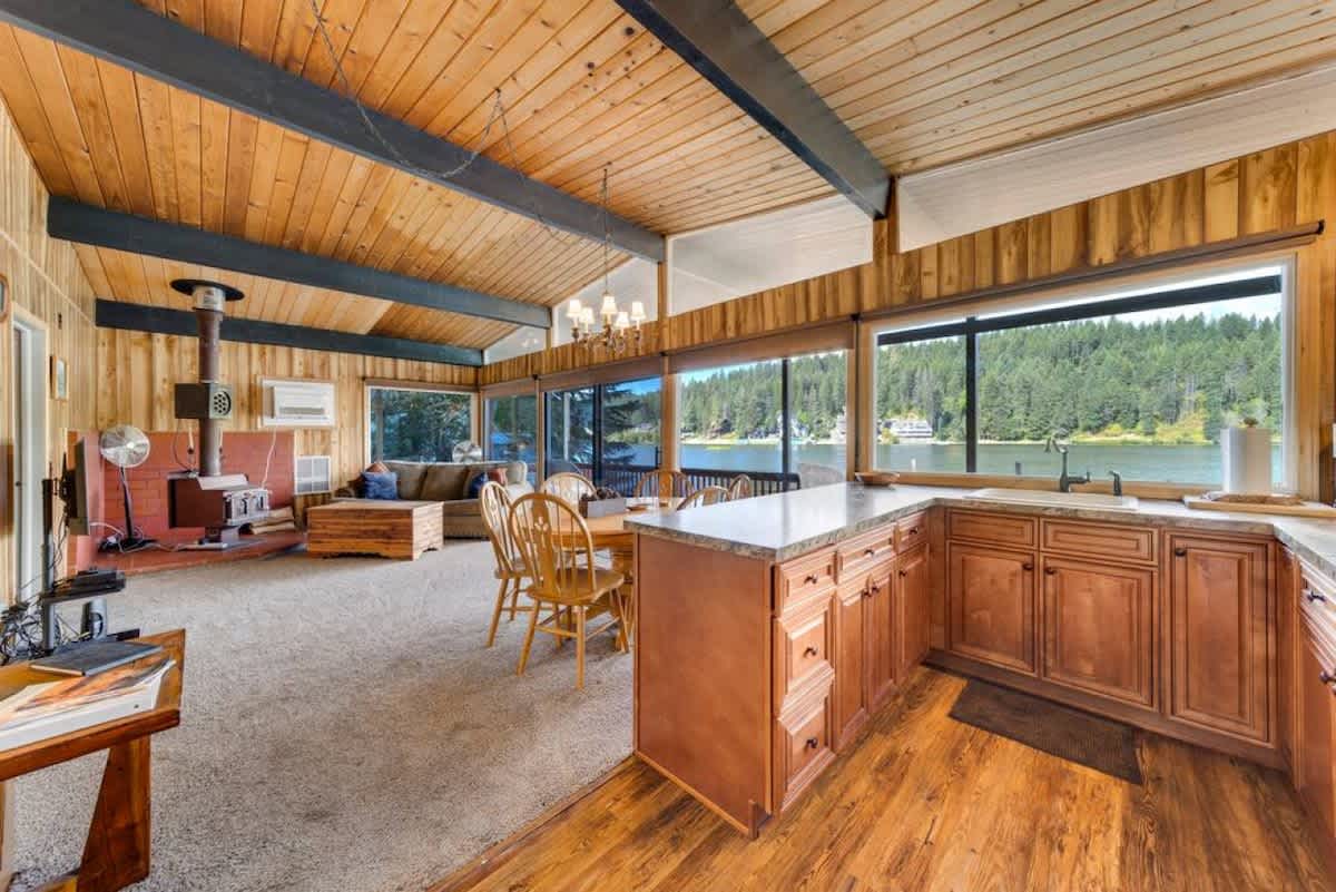 Waterfront Cabin w/ Private Beach & Dock — Coeur d'Alene, ID — vacation rental