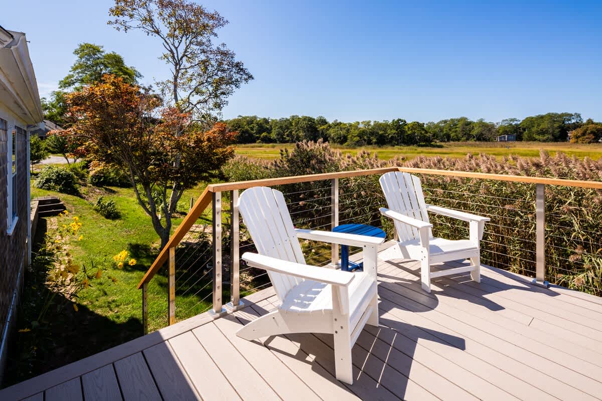 Enjoy a sunny day on the deck