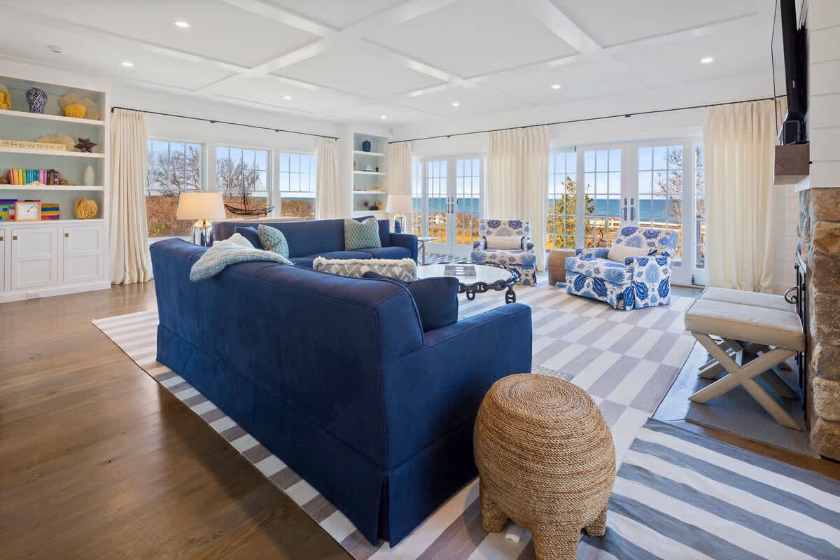 Luxury Waterfront Home on Cape Cod Bay in Brewster with Private Beach Access