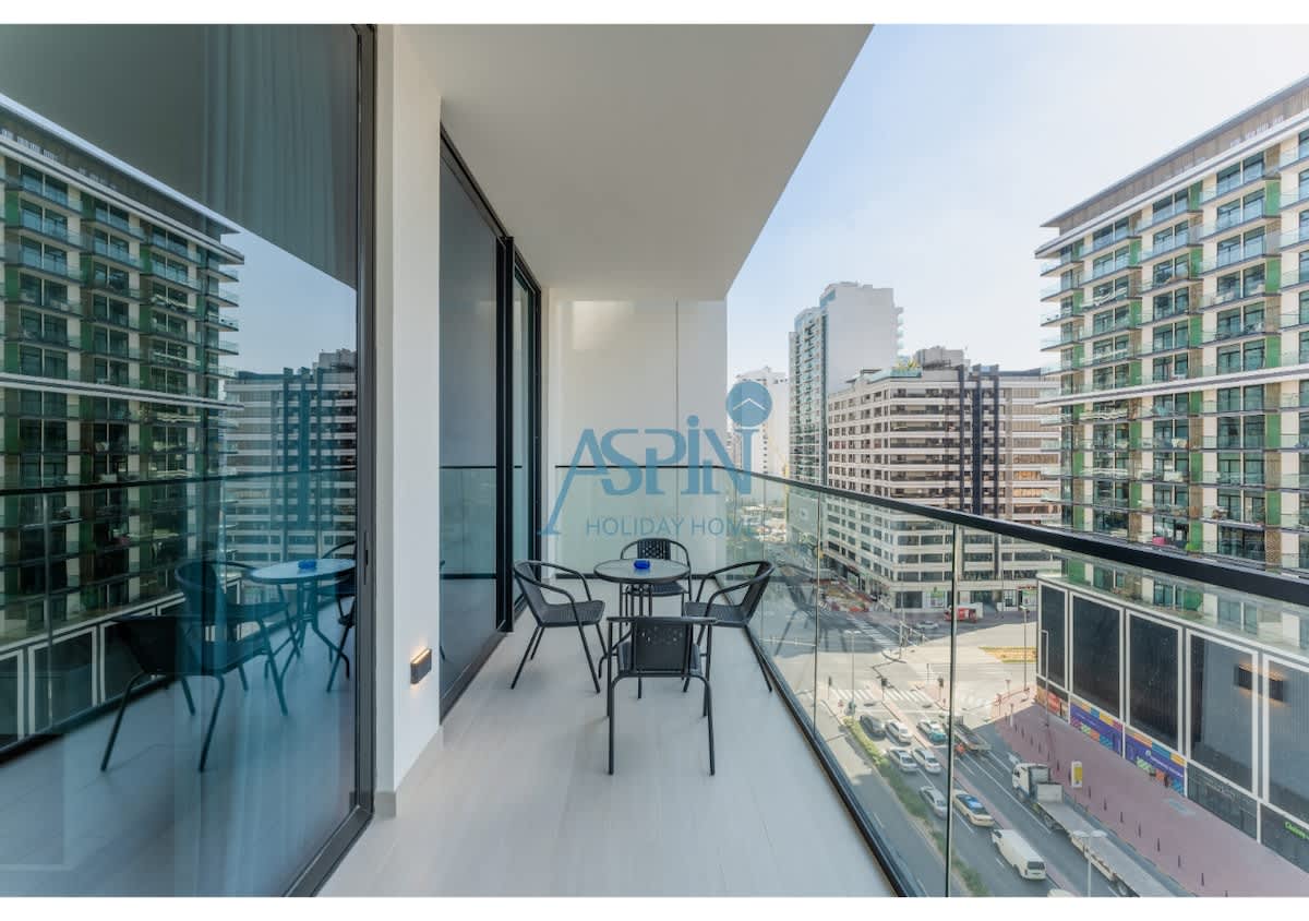 Aspin Brand New Cozy 1BR at Binghatti Lavender JVC