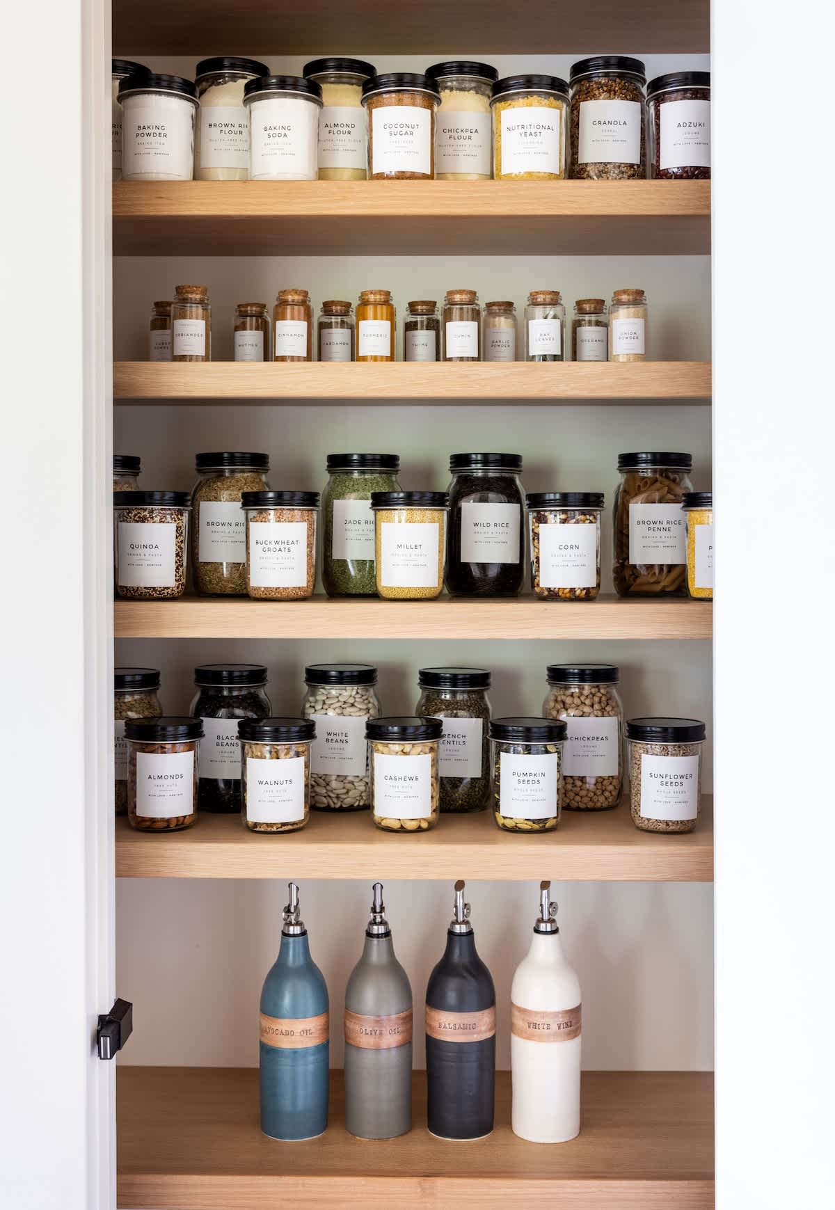 You’ll find the pantry already stocked with staples and spices, including 30 items straight from the garden.