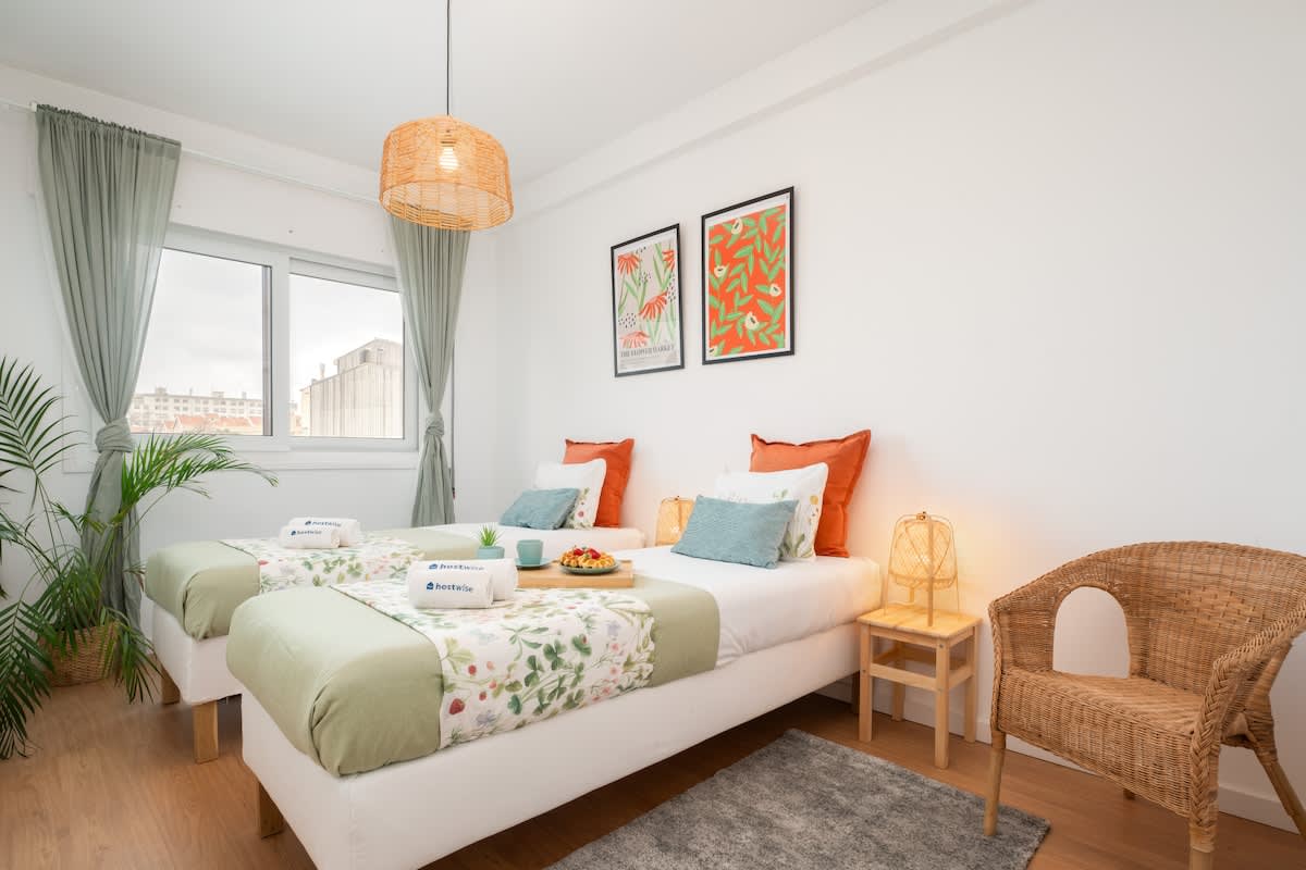 Spacious Modern Flat w/ Balcony by HostWise