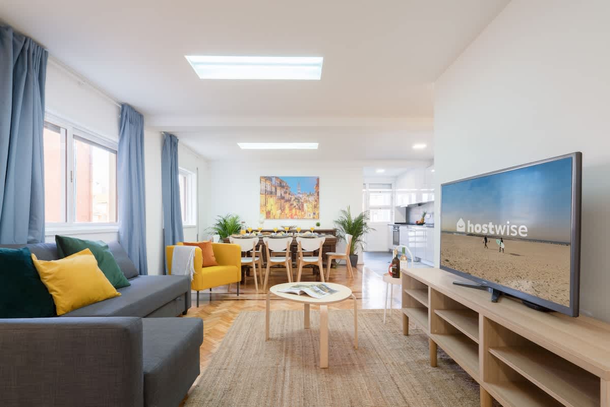 Spacious Fresh Flat w/ Terrace | Sea by HostWise