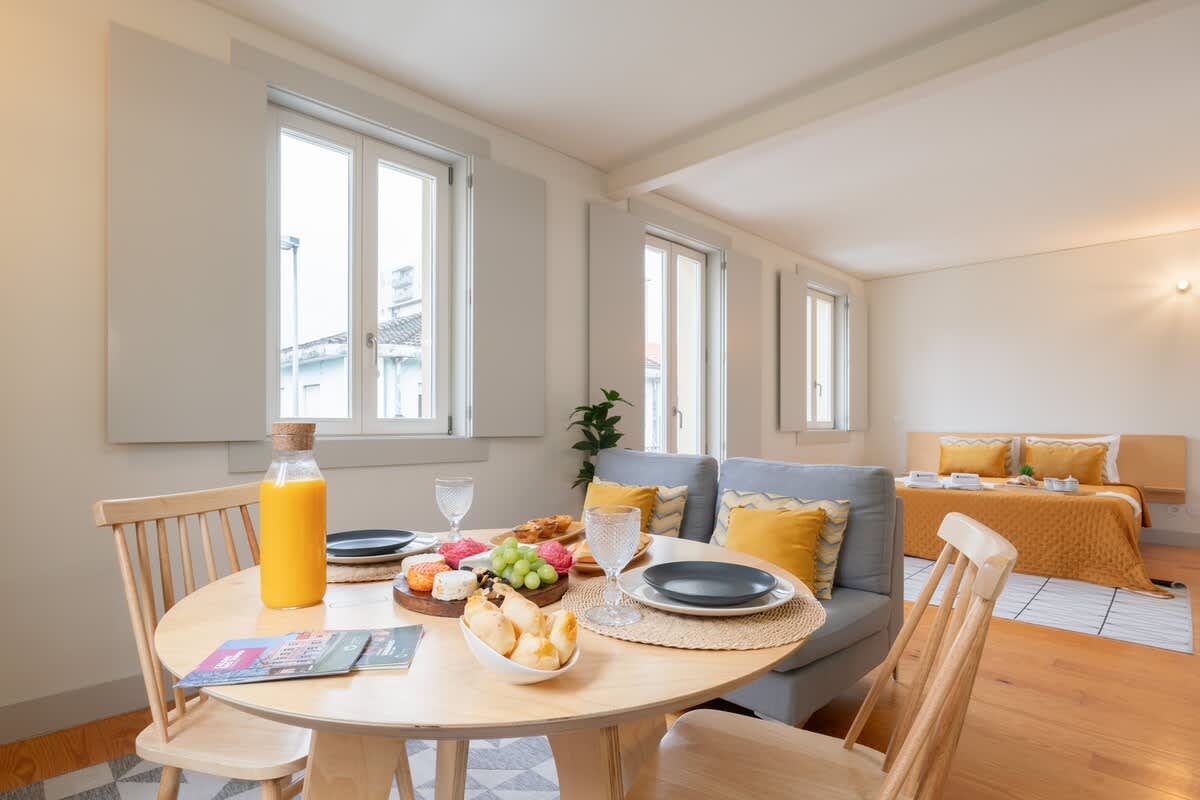 Dual Sunny Studios in Old Guimarães by HostWise