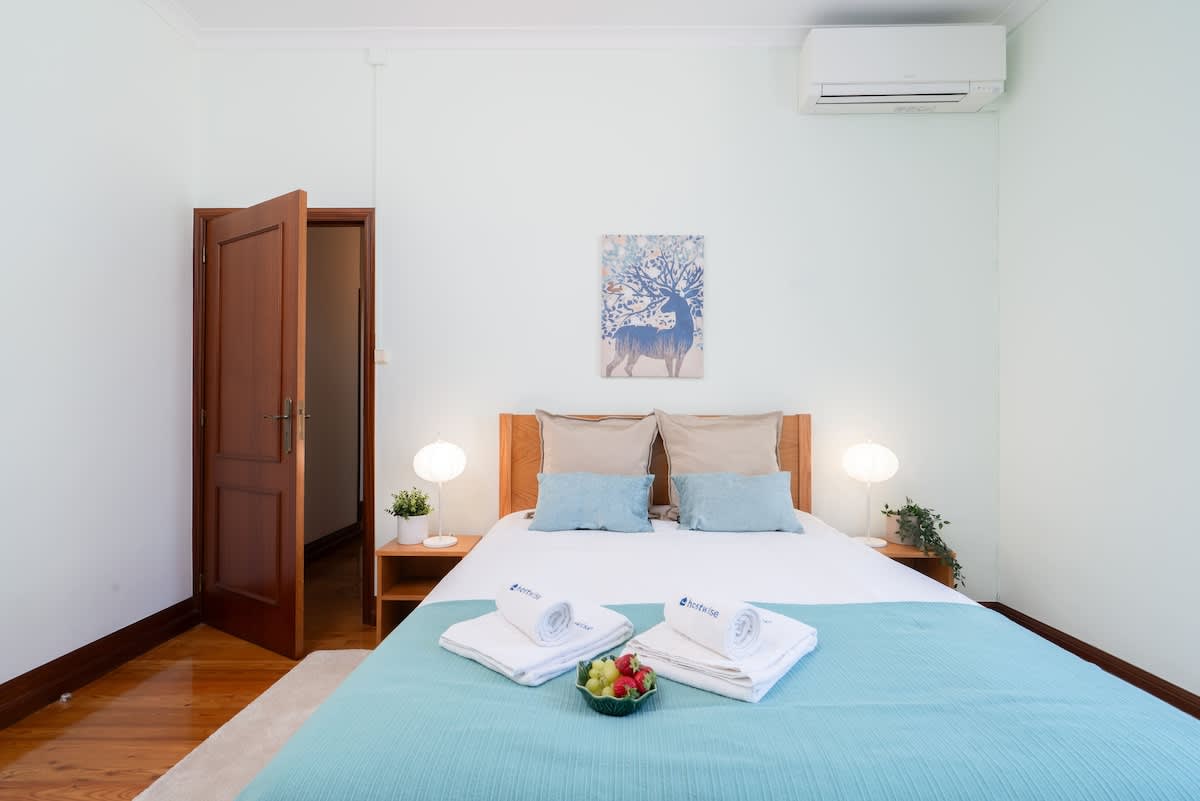 Riverside Miragaia 2BR w/ Balcony by HostWise