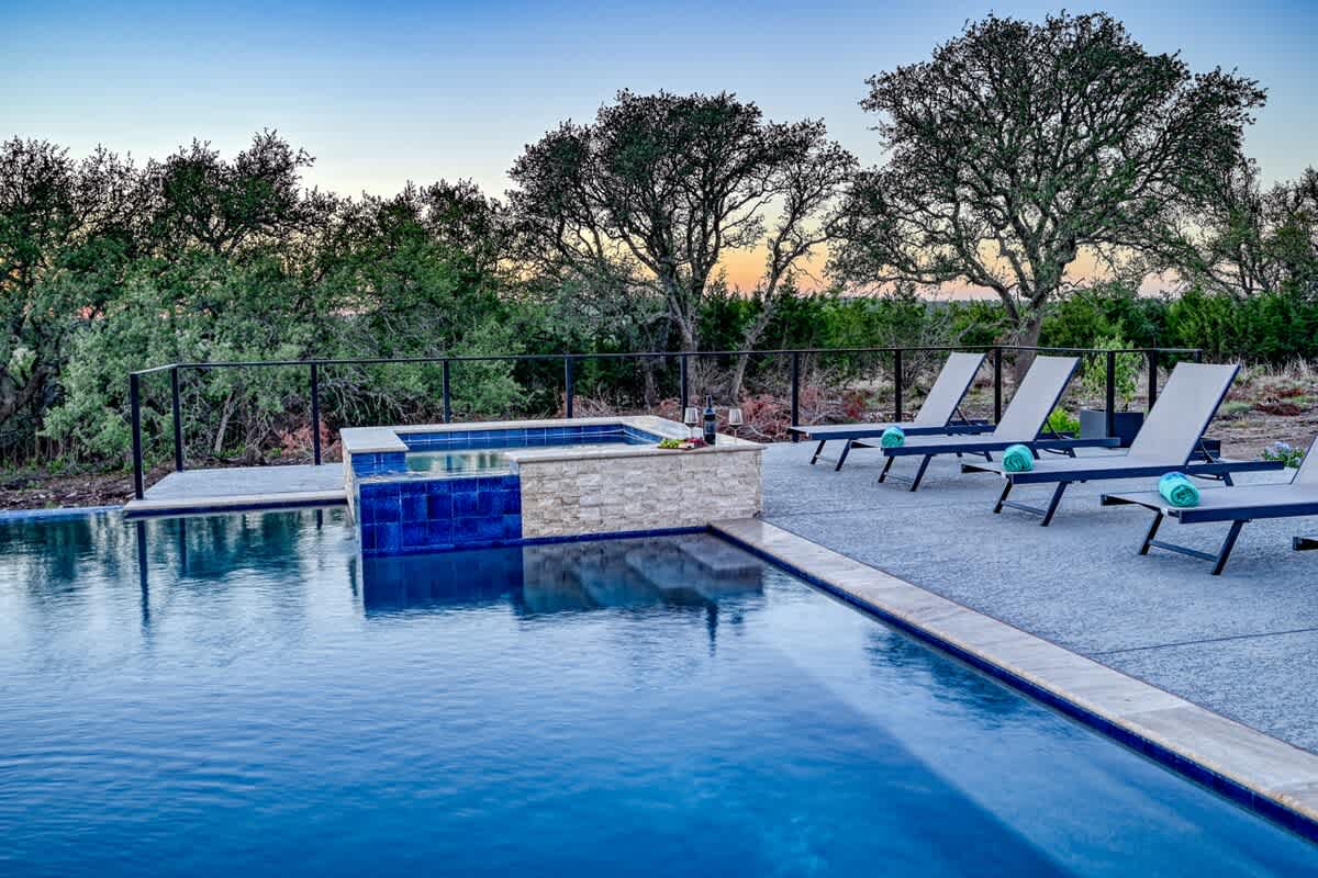 Escape to paradise and indulge in a glass of local wine while soaking in the relaxing waters of our inviting hot tub.