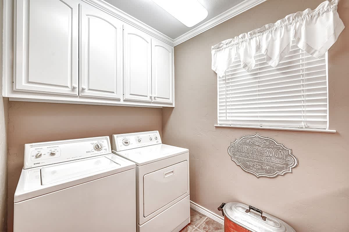 Laundry room. 