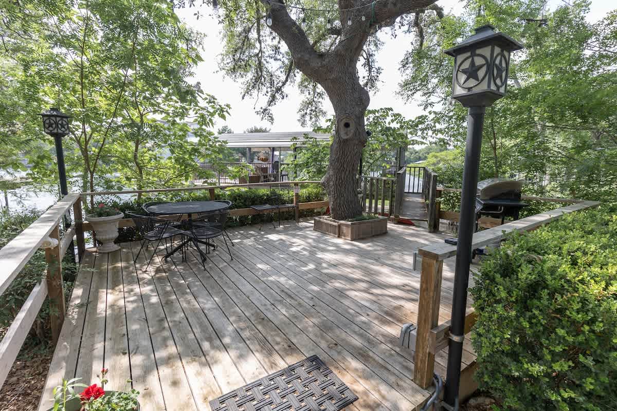 Mature trees provide a relaxing space to unwind.