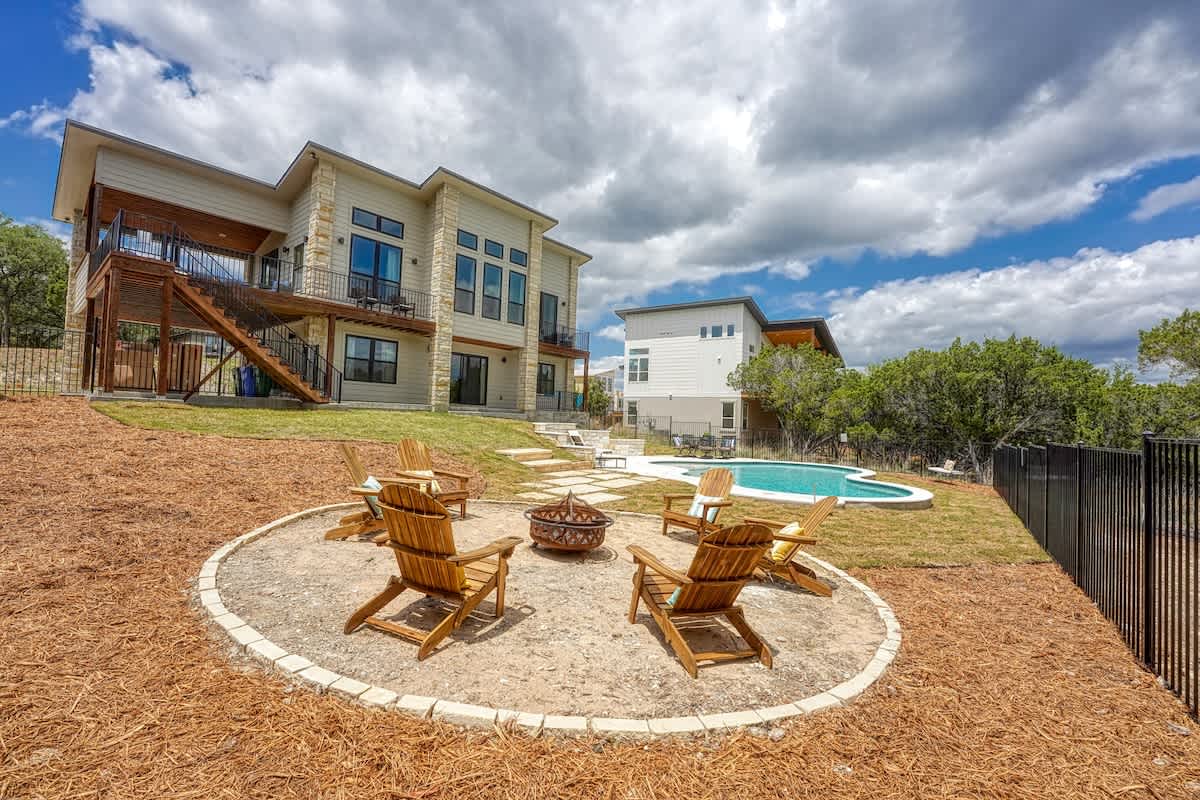 Roast a s'more on the firepit.