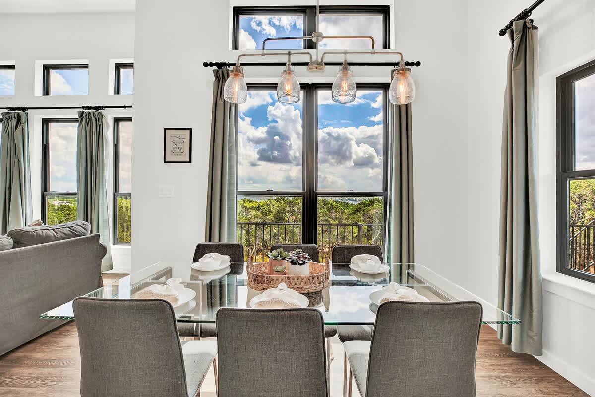 Wonderful views while dinning.