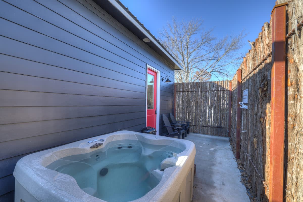 The inviting hot-tub is the perfect place to conclude your day.