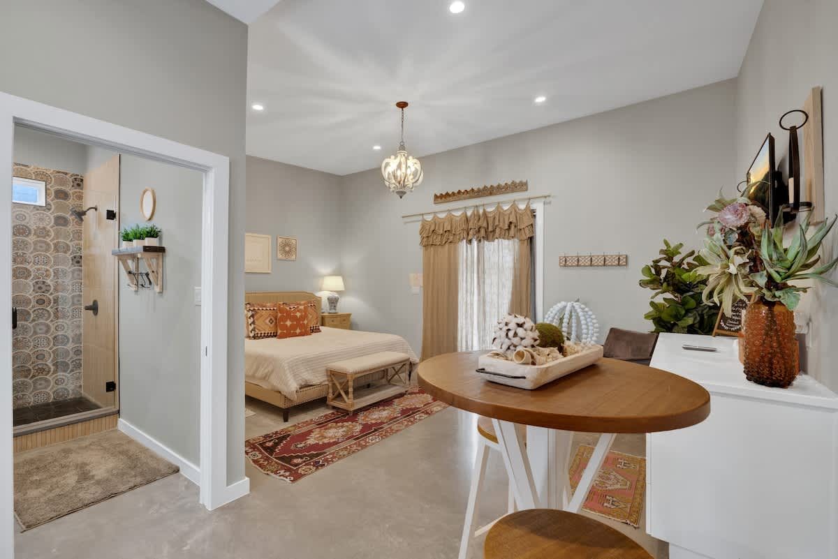 Bright studio space to unwind after a long day exploring.