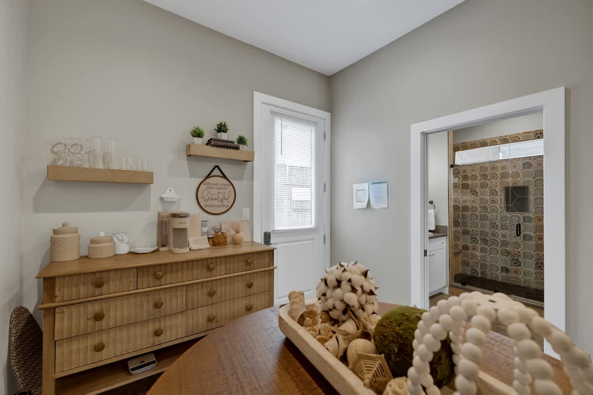 Clothing storage available.