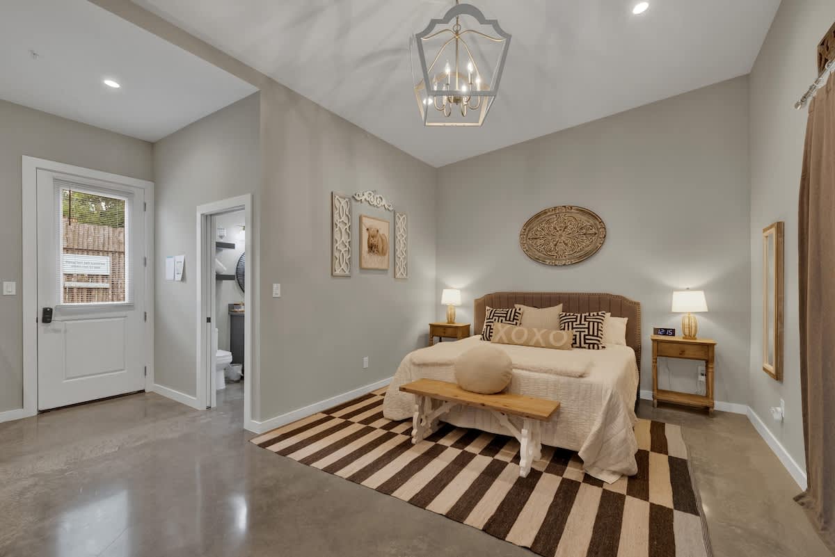 Fun decor throughout.