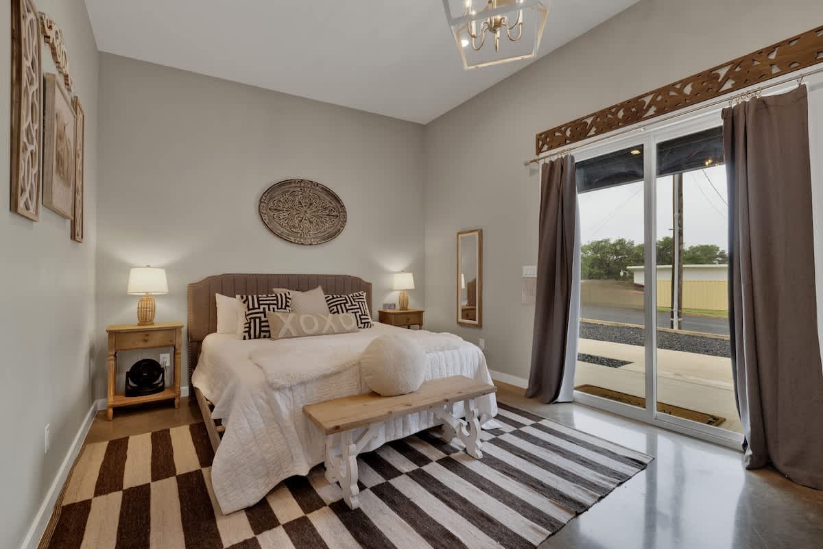 Bright and airy space.