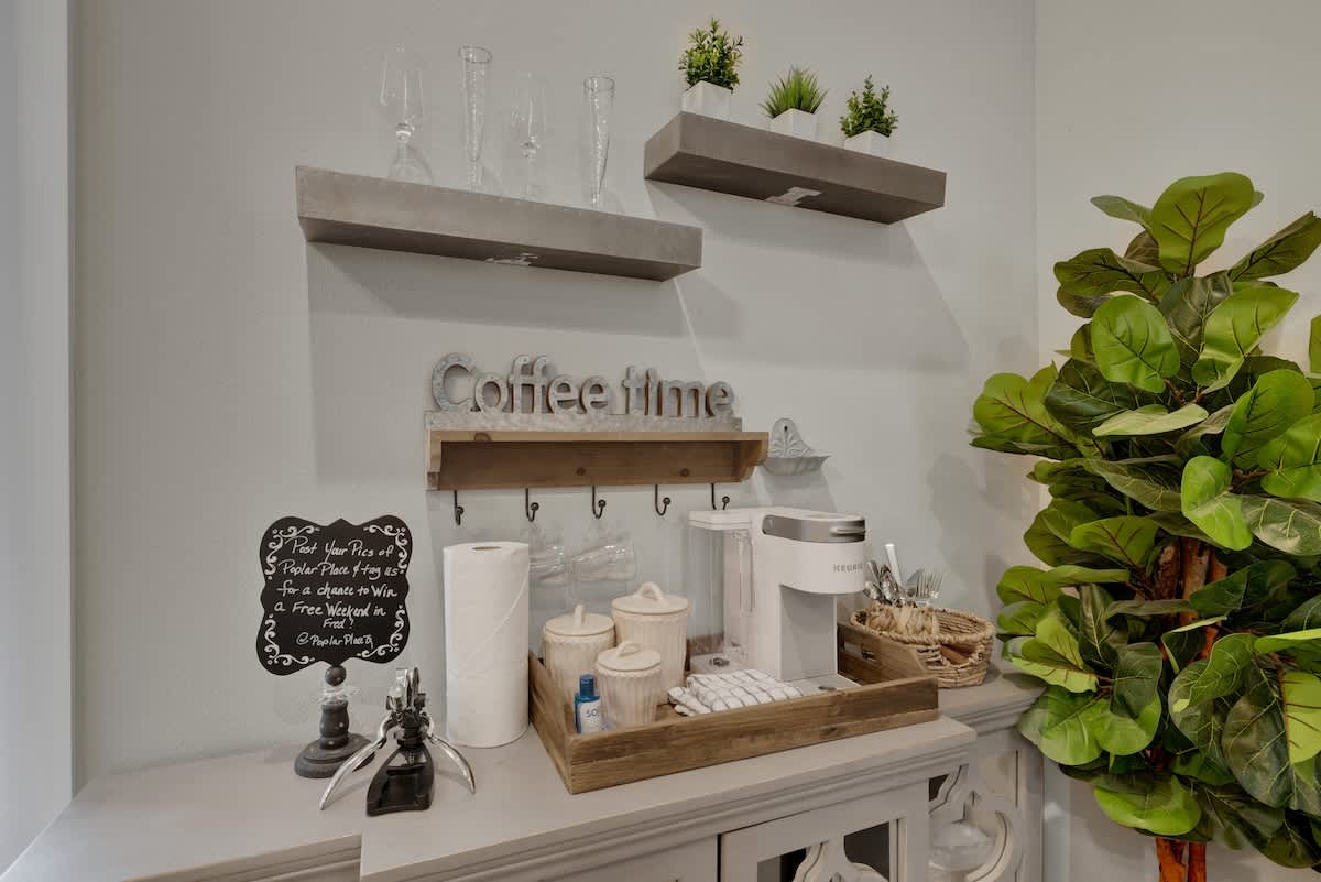 Start your morning off with a cup of coffee.