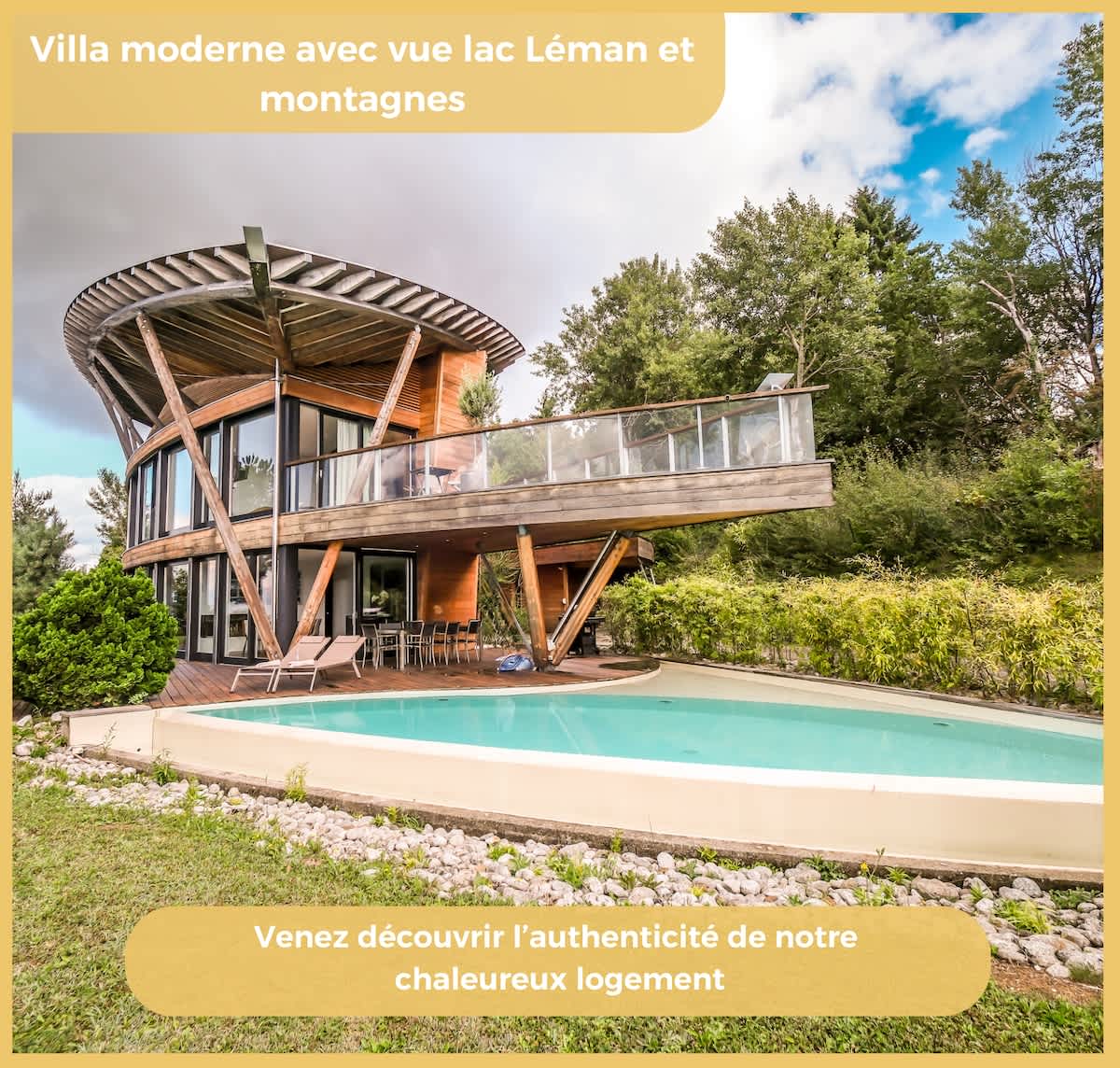 Villa vue Lac Léman et montagne Proche Genève - photo 1