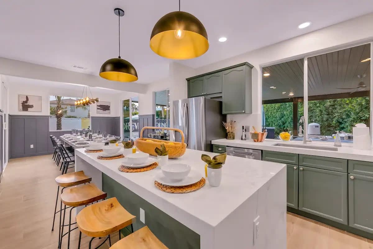 Enjoy seamless entertaining in this beautifully designed kitchen and dining space.