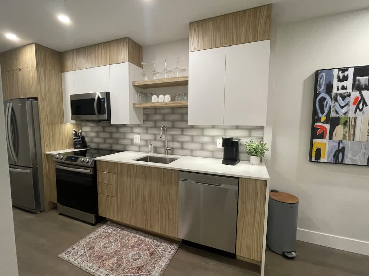 Downtown, bright and modern 1 BR with 6 appliances