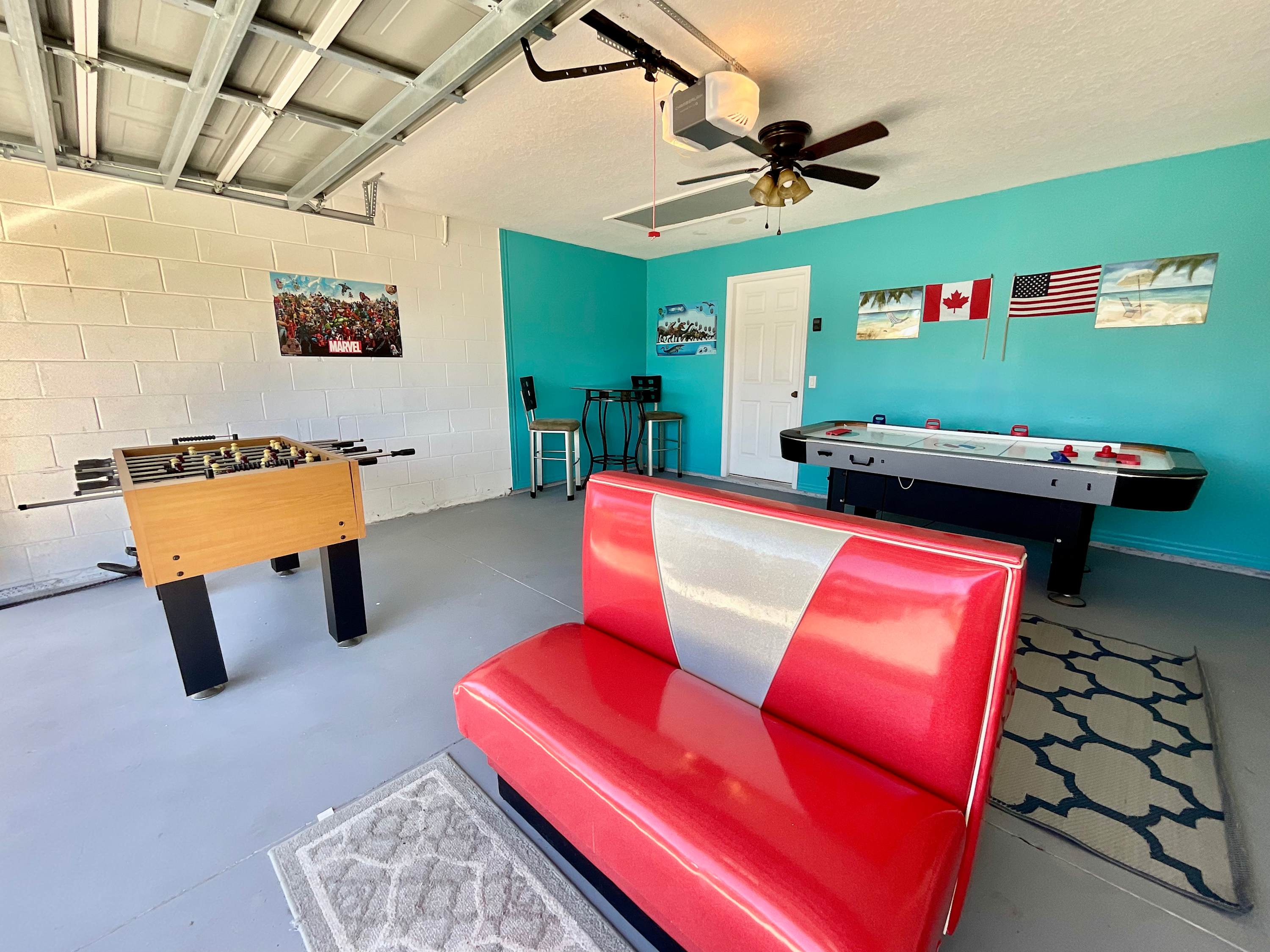 Spend hours of fun in the game room