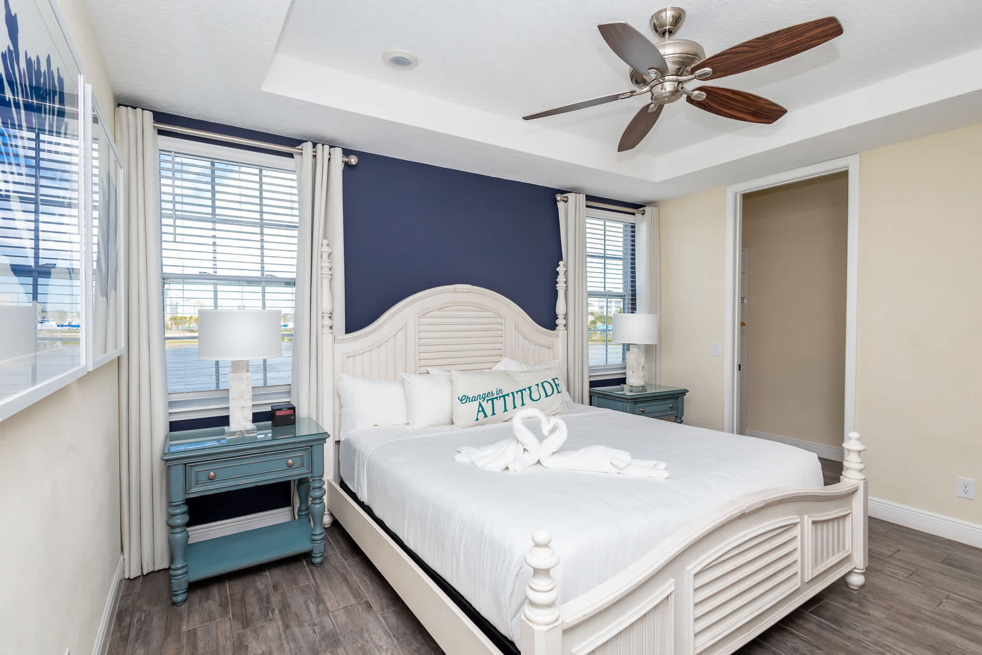 This king suite on the 3rd floor includes a Smart TV, balcony, & private ensuite bath