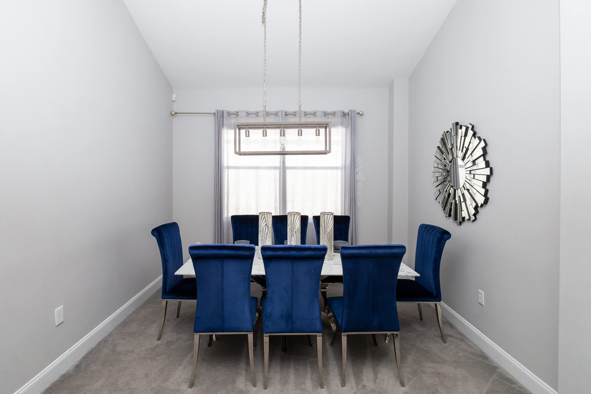 Enjoy meals together at the dining table for 6