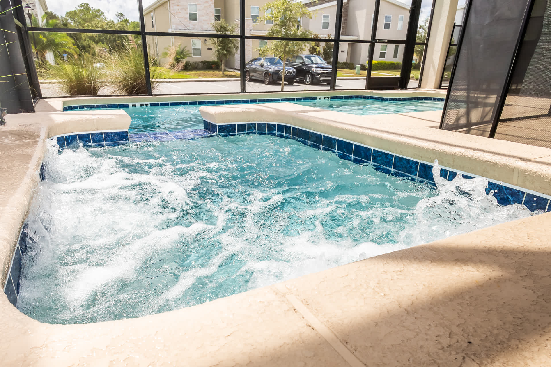 Bask in bubbling bliss in your very own private hot tub