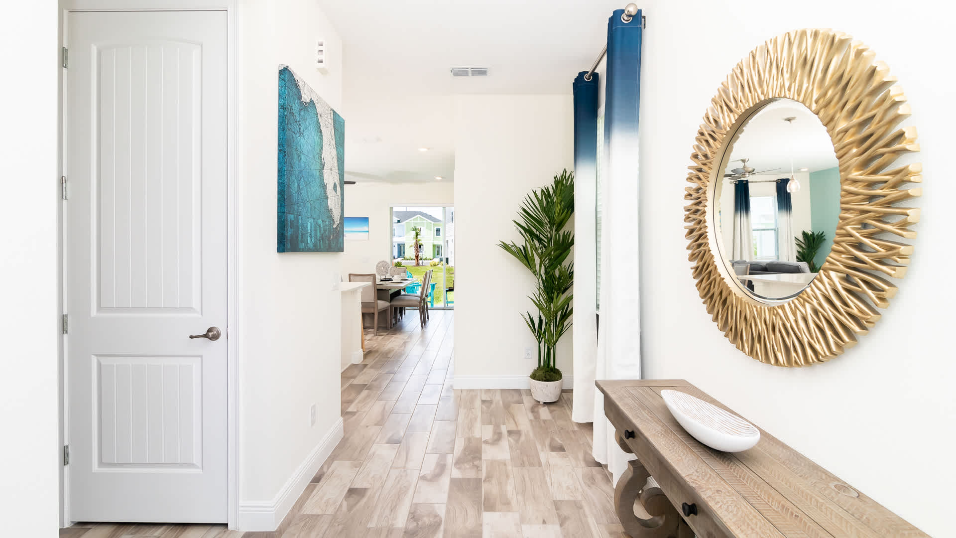 Fresh air and lots of light flow through the roomy hallways