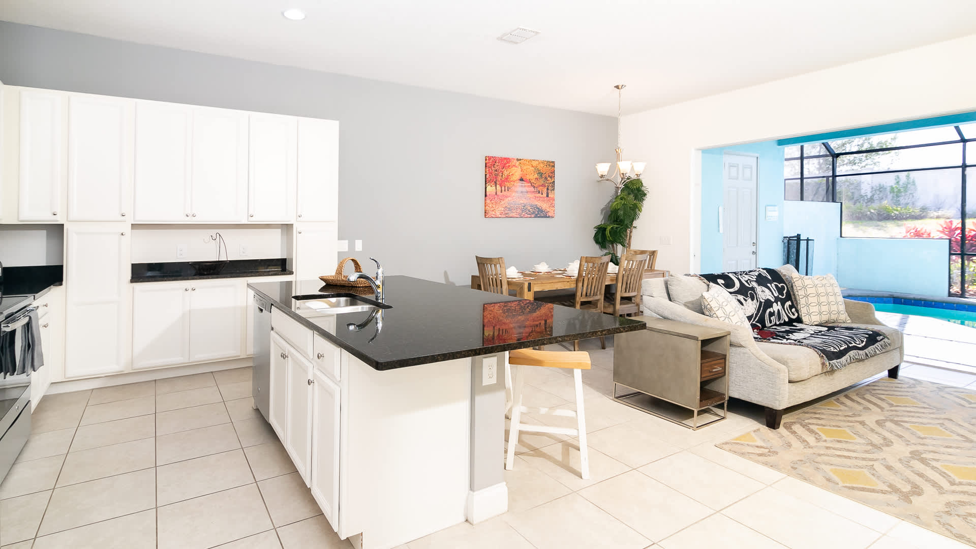 Kitchen Island Bar with stool seating