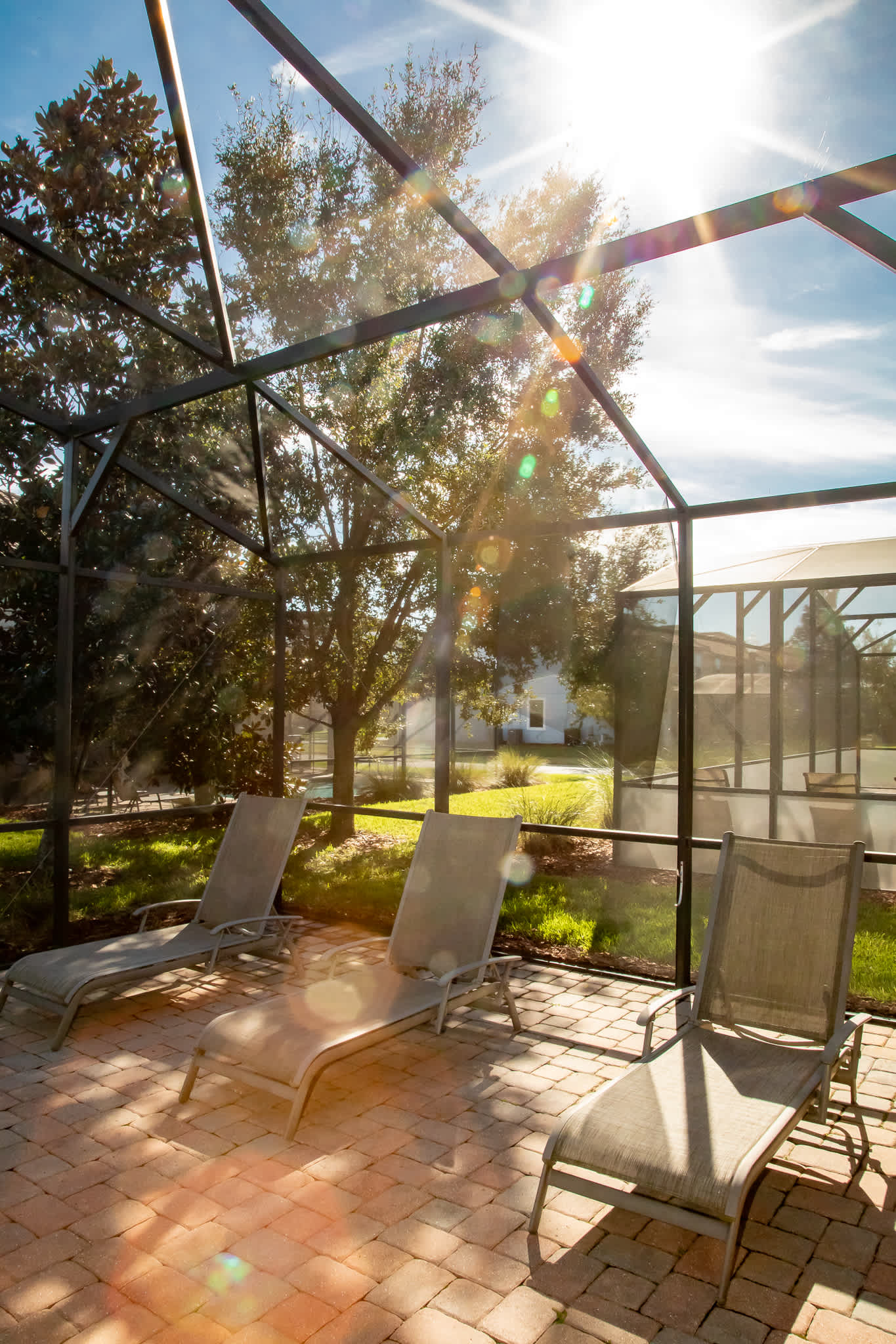 Outdoor pool lounge chairs