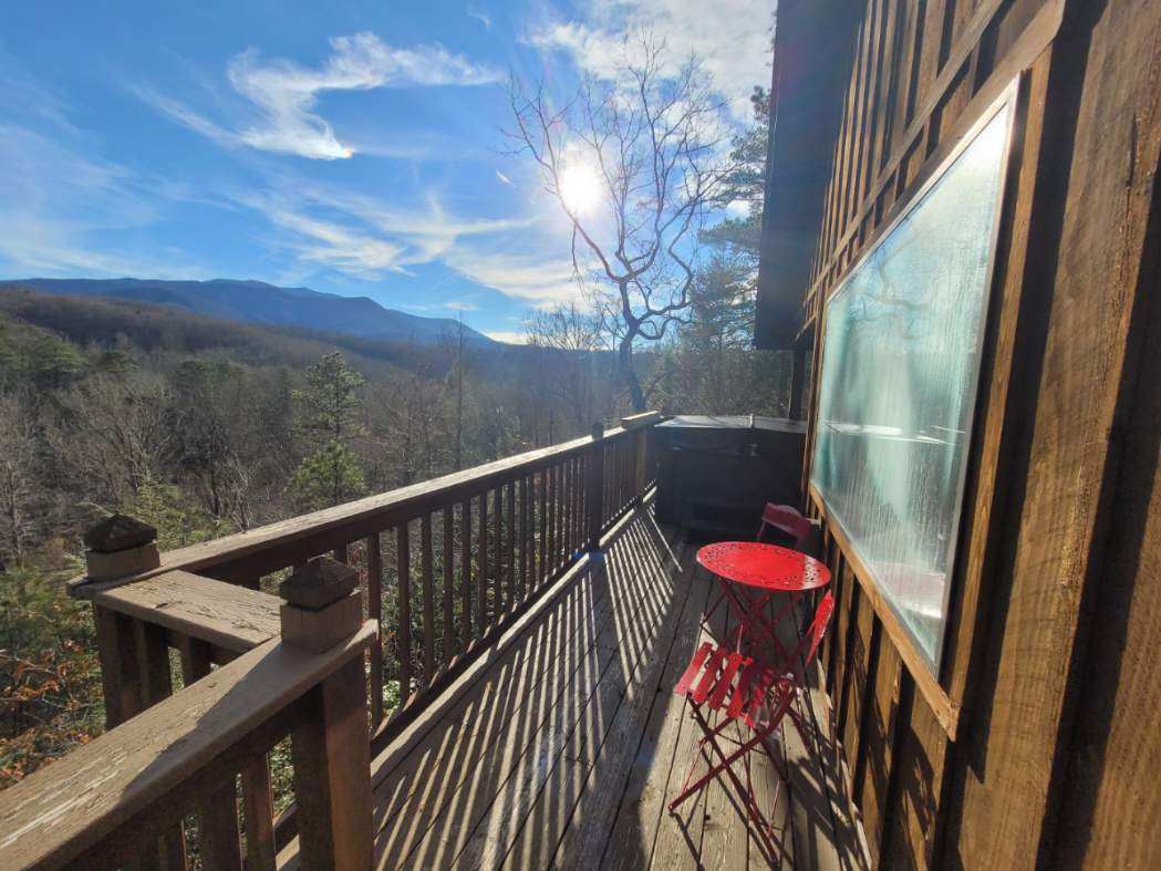 Great View, Location, Studio Log Cabin, Hot Tub