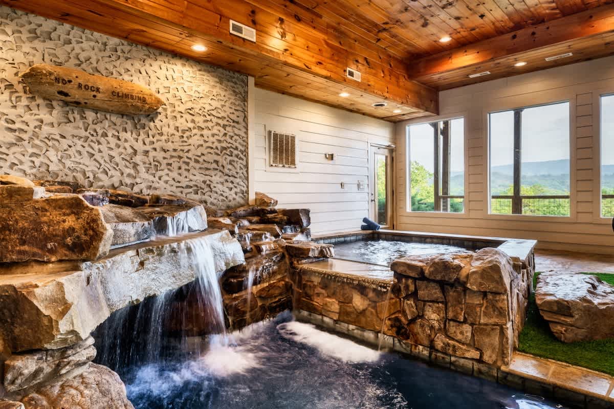 Mtn Lodge • Indoor Pool & Hot Tub + Fire Pit — Sevierville, TN — vacation rental