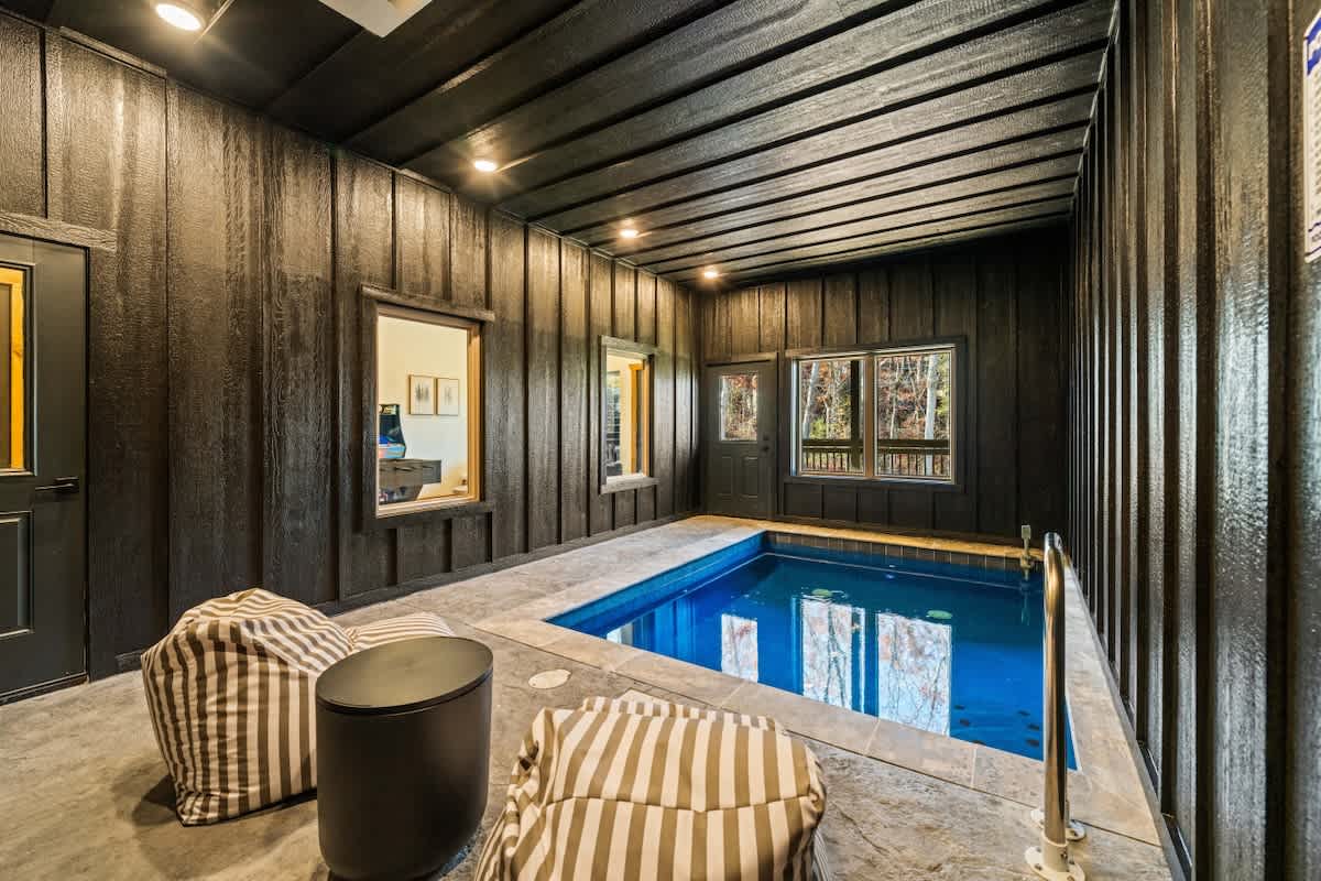 Parkway Pool Oasis | Pool & Hot Tub Game Room — Sevierville, TN — vacation rental