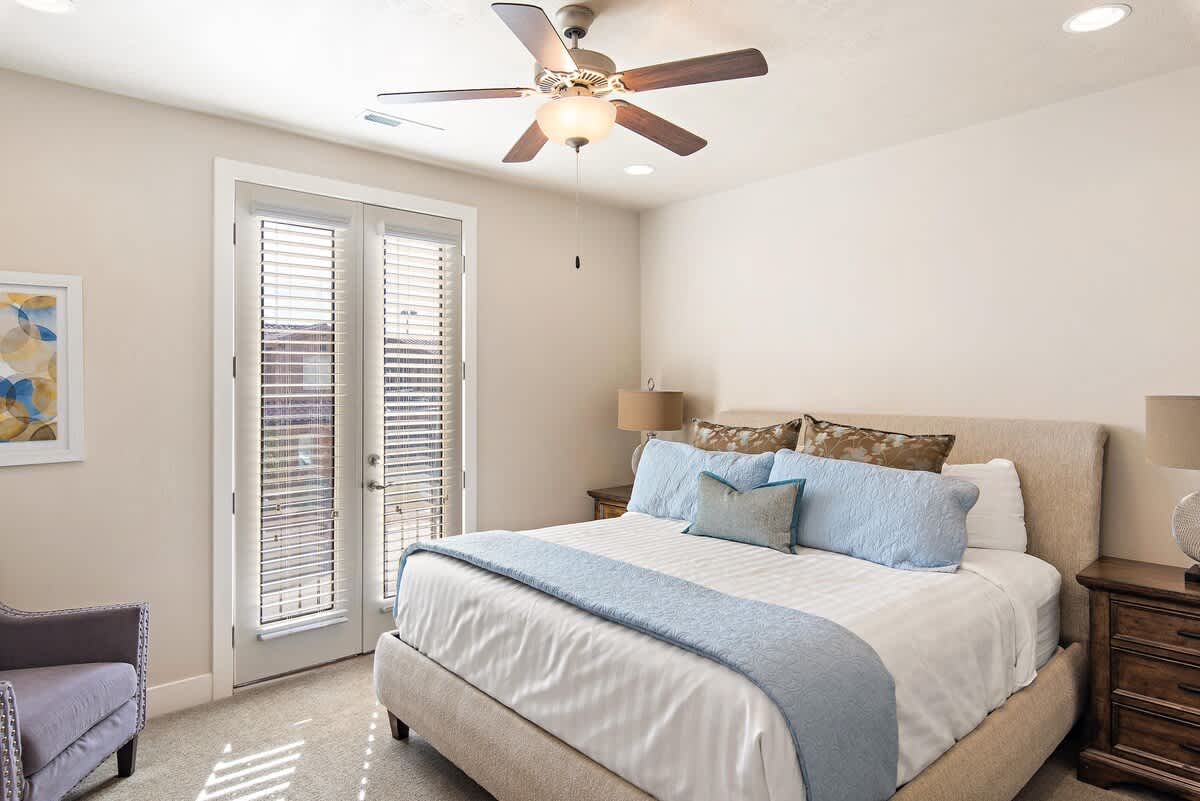 Bedroom 2 on 2nd floor with king bed