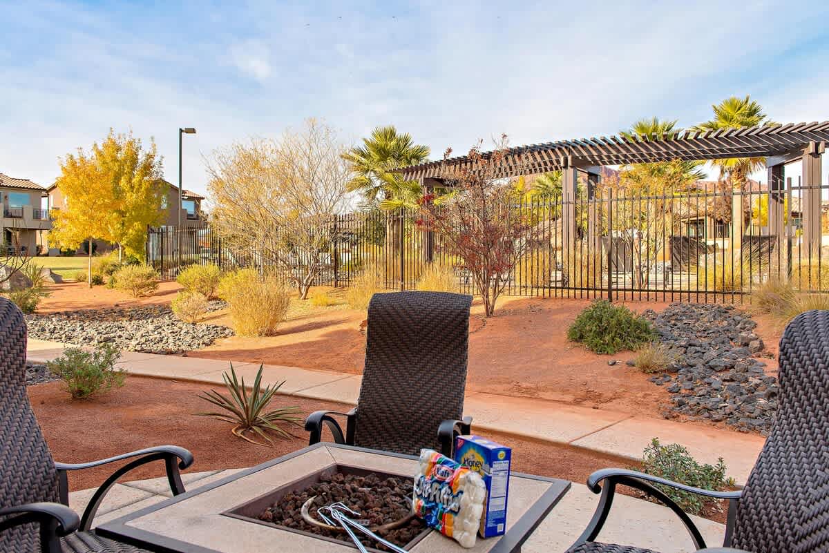  Walk right off the covered patio of this home to 2 pools
